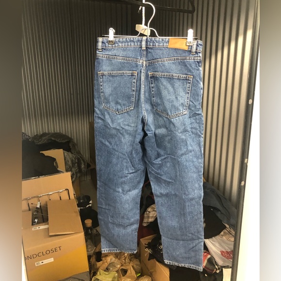 Blue patchwork jeans Monki - Picture 2 of 4